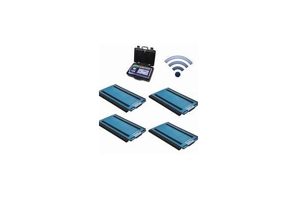 Automotive Electronic 200T Mobile  Truck Axle Scales With LED LCD Display