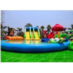 Customized Inflatable Water Parks Swimming Pool Slides For Land for sale
