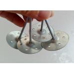 50mm Round Perforated Base Insulation Anchor Pins With Self Locking Washers