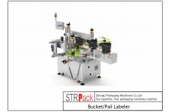 China STR-S Servo System Bucket / Pail Labeler 20 - 80pcs/min supplier