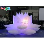 Party Decoration 3m Inflatable Lotus Flower Model With Led