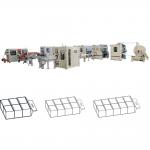 Automatic transfer 10 bags V fold glue lamination hand towel and facial tissue paper making machine production line for sale