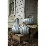 GALVANIZED PUMPKIN WITH RUSTIC DETAIL-13 1/2D X 18T for sale