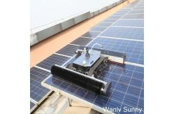 China Advanced Dry Cleaning and Water Spray Solar Panel Cleaning Robot with Brush Rollers supplier