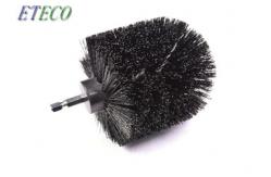 China Black 3 Pcs Power Scrubber Brush Set Heavy Duty Stiff Bristle Non Scratchy supplier