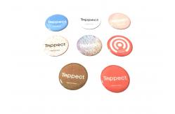 China CMYK NFC Chip 30mm Epoxy Dome Stickers Glossy Printing supplier