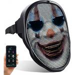 Programmable Smart LED Face Mask With 2000 MAh Battery App Control for sale
