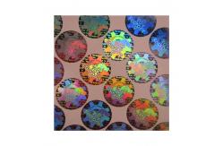 China Round Shape Security Hologram Stickers , Genuine Hologram Stickers supplier