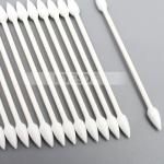 Double Sharp Head Industrial Cotton Swabs Lint Free Paper Stick Cotton Cleaning Swab