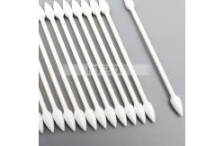 China Double Sharp Head Industrial Cotton Swabs Lint Free Paper Stick Cotton Cleaning Swab supplier