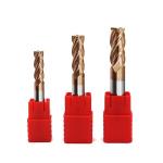 HRC55 Tungsten Carbide 4-Flute End Mill Cutter for Milling Uncoated/DLC/Lubricate Coating for sale