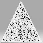 1000x1000x1000mm Triangular Clip In Ceiling For Metro Station for sale