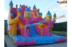 China Cute Mickey Mouse Commercial Inflatable Slide  /  Customized Inflatable Zip Slide Toys supplier