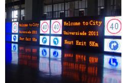 China P10 LED Traffic Signs Long Lifespan 100000 Hrs Variable Message Signs supplier