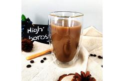 China 350ml Borosilicate Double Wall Insulated Glass Mug supplier