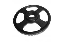 China Yellow HT250 Gray Cast Iron Synchronous Wheel Timing Belt Pully supplier