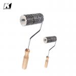 Mohair Decorative Patterned Paint Roller Multipurpose With Wood Handle