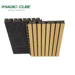 Fireproof 3D Model Design Grooved Acoustic Panels with Basic Material E1 MDF