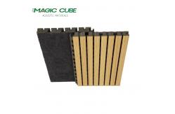 China Fireproof 3D Model Design Grooved Acoustic Panels with Basic Material E1 MDF supplier