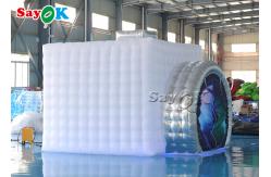 China Inflatable Party Tent Customized Portable Inflatable Photo Booth With Led Light supplier