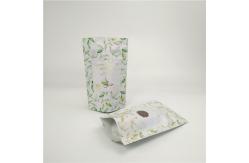 China Kraft Paper Bag Tea Bags Packaging For Resealable Stand Up Pouches supplier