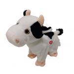 0.22m 8.66in Plush Cute Cow Stuffed Animal Singing Dancing Function for sale