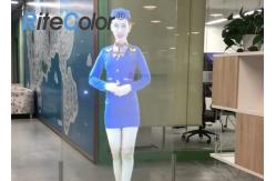 China Transparent Adhesive Holographic Rear Projection Film for Glass and Acrylic supplier