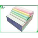 White Blue 55gsm Blank Carbonless Paper Rolls Or Sheets  For Receipt Printing for sale