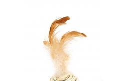 China Feather Teaser Cat Toy Wand With Wand Kitten Playing 42x7x5cm supplier