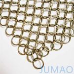 Exterior Bronze Ring Mesh Curtain Chainmail 18mm High Strenth for sale