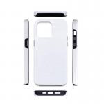 2 In 1 Tough Sublimation Phone Case Iphone 15 Blank Coated 3d Mobile Cover For Sublimation for sale