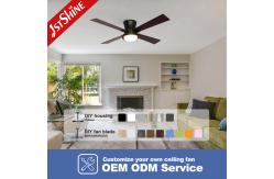 China 48 Inches Flush Mount Dimmable LED Ceiling Fan For Living Room supplier