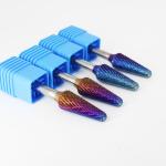 Yellow Coated Rotary Deburring Tool Tungsten Carbide Rotary Tool Carving Bits