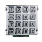 All Windows Die Casting Metal Dot Matric 16 Key Keypad Dust Proof for sale