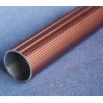Round T6061 Anodized Aluminum Tube , Powder Spray Coated Brushed Aluminum Tubing for sale