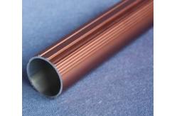China Round T6061 Anodized Aluminum Tube , Powder Spray Coated Brushed Aluminum Tubing supplier