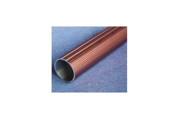 Round T6061 Anodized Aluminum Tube , Powder Spray Coated Brushed Aluminum Tubing