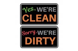 China Eco Freiendly Reversible Clean And Dirty Dishwasher Magnet Sign supplier