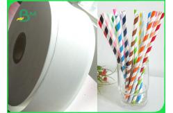 China Customized 26gsm 35gsm Food Grade Paper Roll For Making Drinking Paper Straws supplier