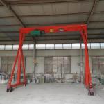 Single Girder Gantry Crane With Wheels Electric Hoist  For Construction 3T 5T for sale