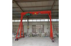 China Single Girder Gantry Crane With Wheels Electric Hoist  For Construction 3T 5T supplier