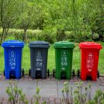 Cans Large 96 Gallon 30 Cardboard 50 Litre Round Big Cover Outdoor Trash Can for sale