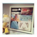 Memory Shower Shadow Box Baby ID Band Footprint First time Use Accessory for sale