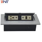 Hidden 3.5 Audio Desk Pop Up Sockets Black Matte ,  Power Supply Plug For Tabletop for sale