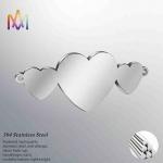 13x33MM Creative Brushed Finish SS304 Custom Engraving Charms