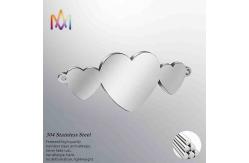 China 13x33MM Creative Brushed Finish SS304 Custom Engraving Charms supplier