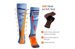 China Large Capacity Battery Electric Heated Socks 22 Hours Heating Time Hiking Warm Socks supplier