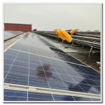 Semi-automatic Water Powered Solar Panel Cleaning System with Extendable Handle and Brush