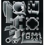 Mill Finished Industrial Aluminum Extrusion Profile T4 / T5 / T6 / T66 For Buildings for sale