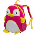 3D Cartoon Penguin Kids Travel Backpack Neoprene Waterproof for sale